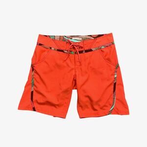 Columbia Board Short Womens 8 Coral Viva Bonita Omni-Shade UPF 50 Beach 9 Inseam
